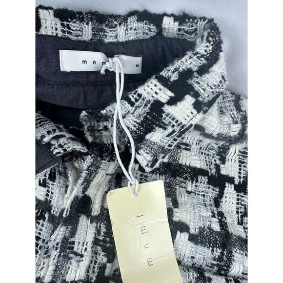 NWT MNML - Heavy WOVEN YARN Patchwork Mens M - Flannel Shirt Jacket - Picture 6 of 8